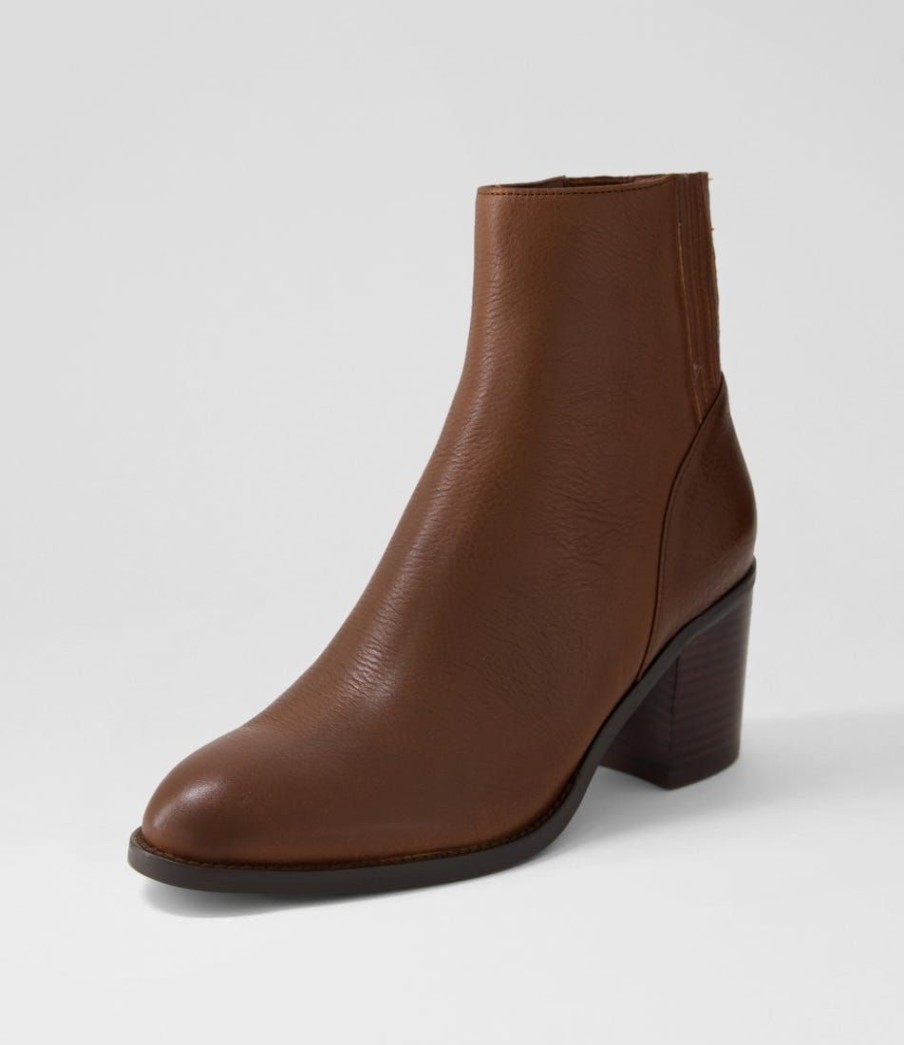 Shoes MOLLINI | Calley Dark Brown Leather Chelsea Boots