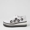 Shoes TOP END | Sereno White Black Patent Multi Sneakers