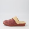 Shoes ZIERA | Comfy W Mink Beige Fur Microsuede Slippers