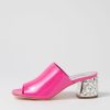 Shoes DJANGO & JULIETTE | Pansie Bright Pink Patent Leather Mules