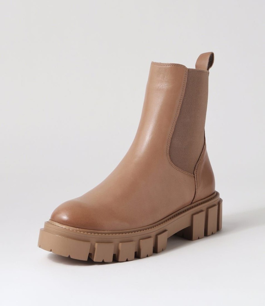 Shoes EOS | Feat Taupe Leather Chelsea Boots