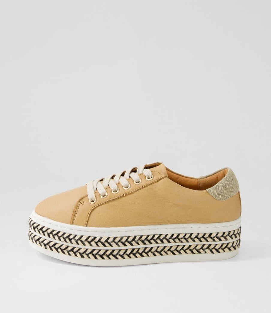 Shoes ALFIE & EVIE | Oppose Camel Leather Sneakers