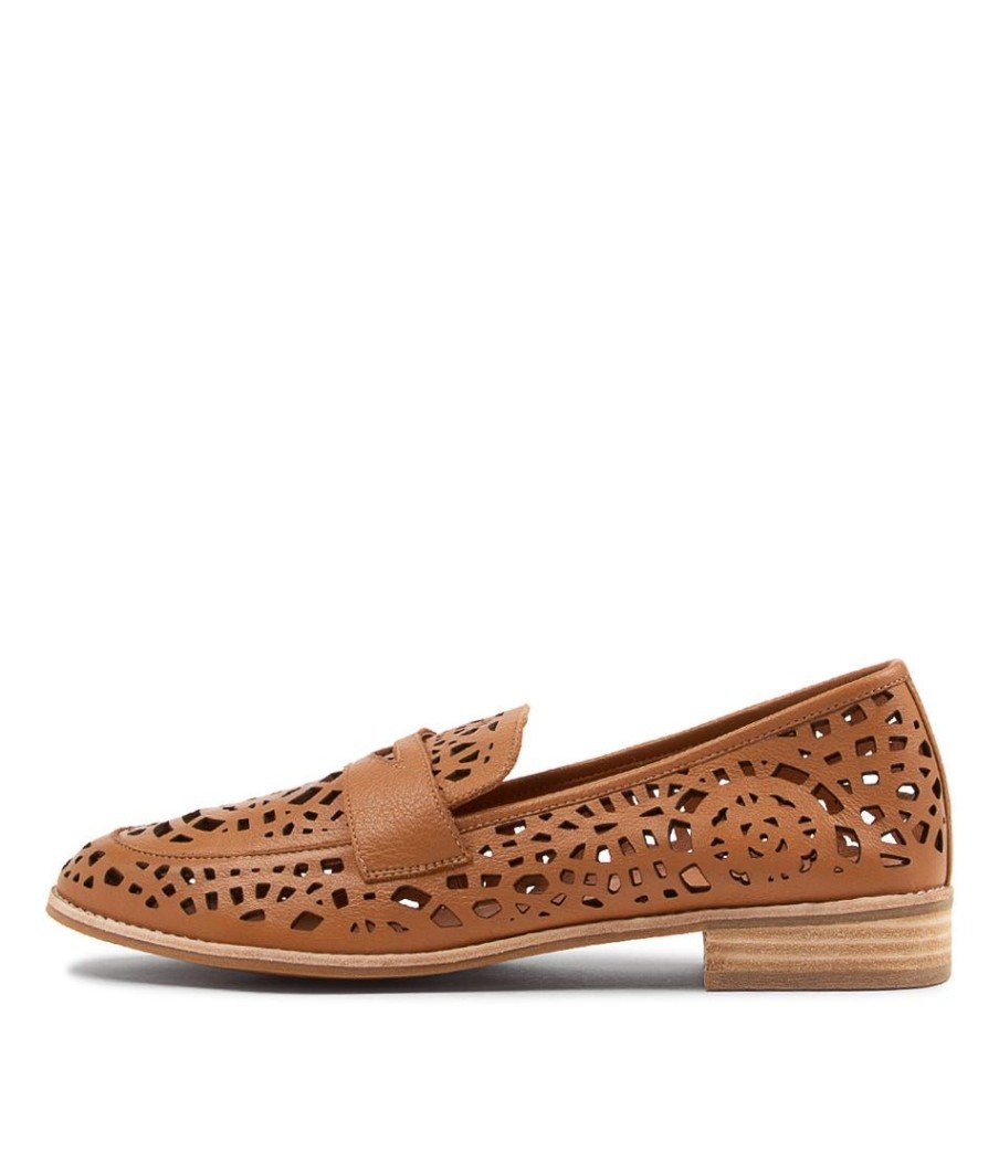 Shoes DJANGO & JULIETTE | Addah Lrg Tan Leather Loafers