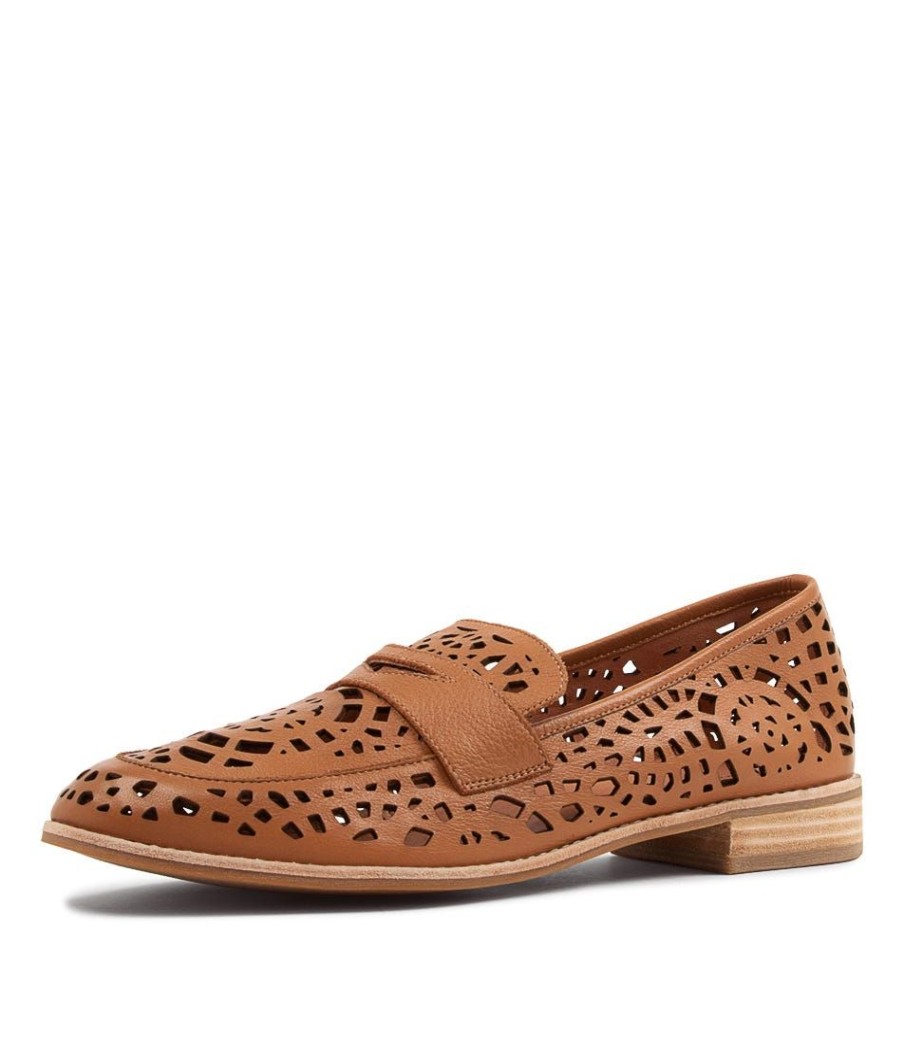 Shoes DJANGO & JULIETTE | Addah Lrg Tan Leather Loafers