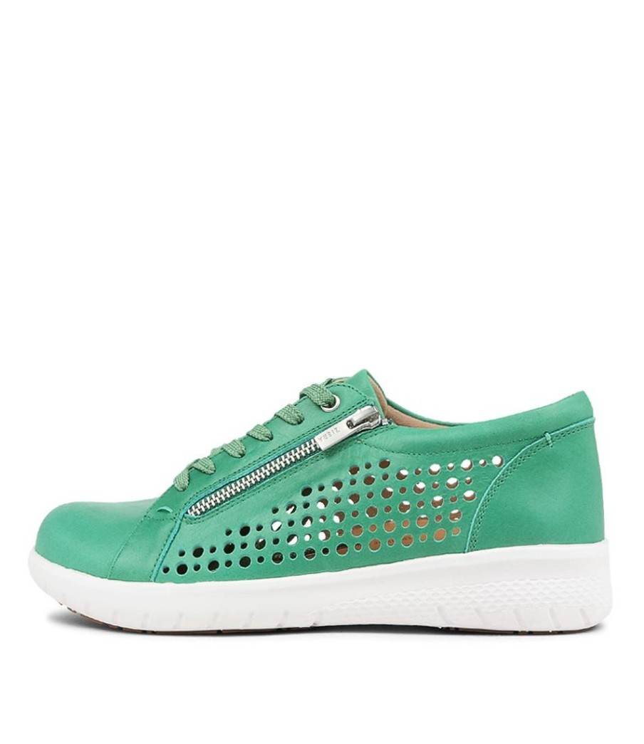 Shoes ZIERA | Shovo Xf Spearmint Leather Sneakers