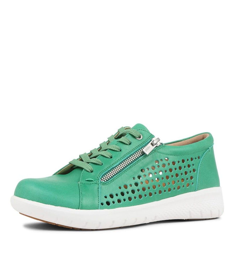 Shoes ZIERA | Shovo Xf Spearmint Leather Sneakers