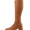 Shoes DJANGO & JULIETTE | Chevy Tan Stretch Knee High Boots