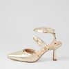 Shoes MOLLINI | Aenor Pale Gold Leather Heels