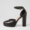 Shoes MOLLINI | Ambition Black Leather Heels