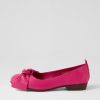 Shoes DJANGO & JULIETTE | Dell Fuchsia Leather Ballet Flats