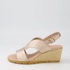 Shoes DJANGO & JULIETTE | Dalia Champagne Nude Weave Leather Sandals