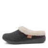 Shoes ZIERA | Fifi Xw Grey Fabric Slippers