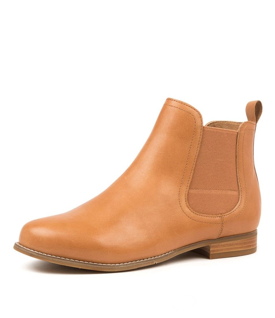 Shoes ZIERA | Talia Xf Tan Leather Ankle Boots