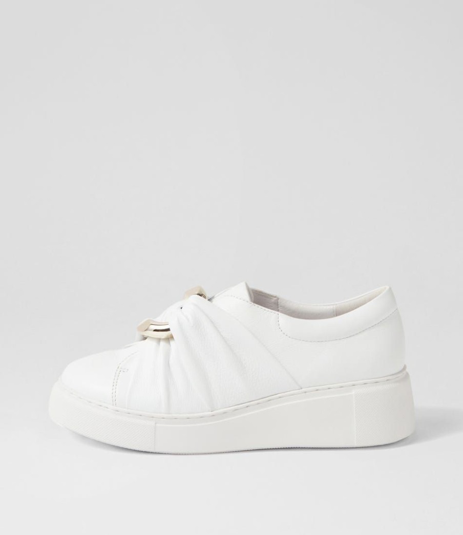 Shoes DJANGO & JULIETTE | Yolla White Leather Sneakers