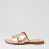 Shoes MOLLINI | Finali Pale Gold Leather Slides