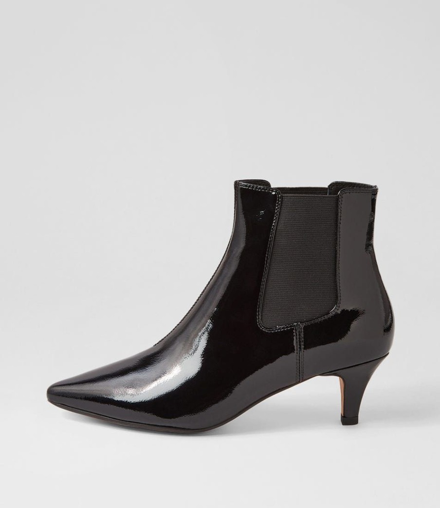 Shoes DIANA FERRARI | Choosi Black Patent Leather Chelsea Boots