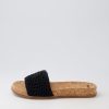 Shoes MOLLINI | Norida Black Woven Slides