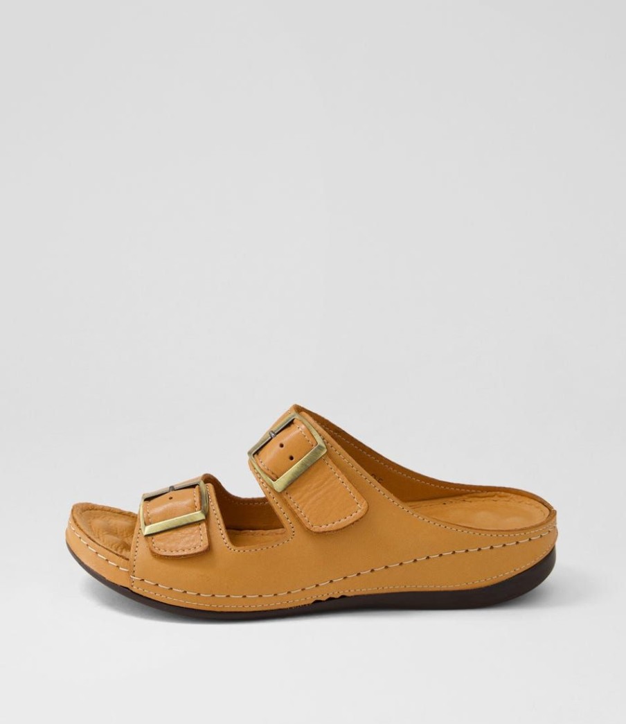 Shoes DIANA FERRARI | Nardi Tan Leather Slides