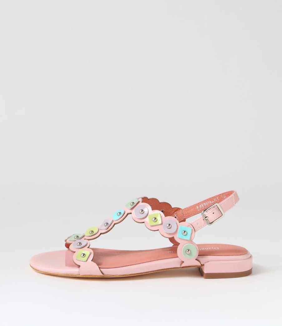 Shoes DJANGO & JULIETTE | Lampha Pink Multi Patent Leather Sandals