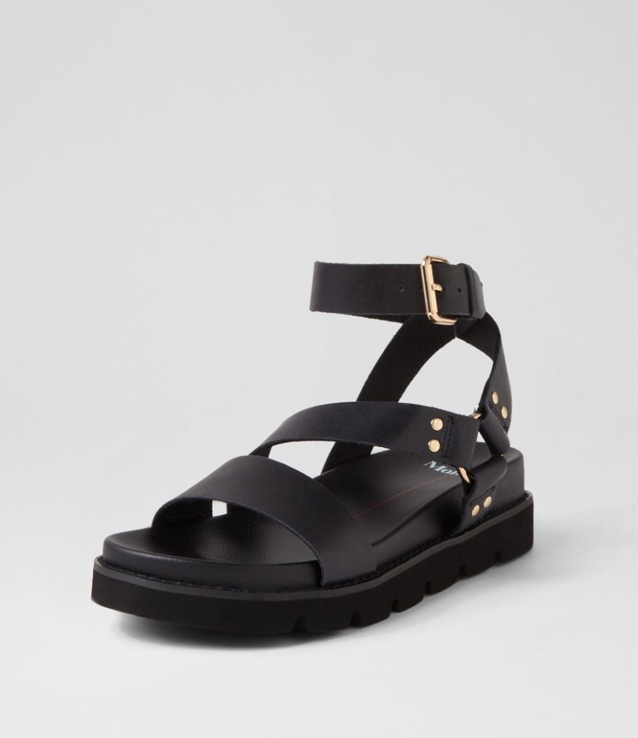 Shoes MOLLINI | Caplan Black Leather Sandals