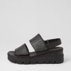 Shoes DJANGO & JULIETTE | Rillow Black Leather Sandals