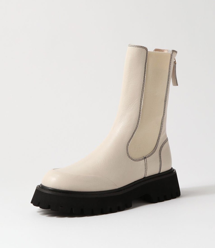 Shoes MOLLINI | Shampas Vanilla Black Leather Ankle Boots