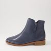 Shoes ZIERA | Skylars Xf Navy Leather Ankle Boots