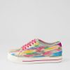 Shoes ZIERA | Ashleen W Multi Dot Fuchsia Metallic Leather Sneakers