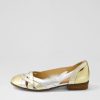 Shoes DJANGO & JULIETTE | Doddo Gold Metallic Multi Ballet Flats