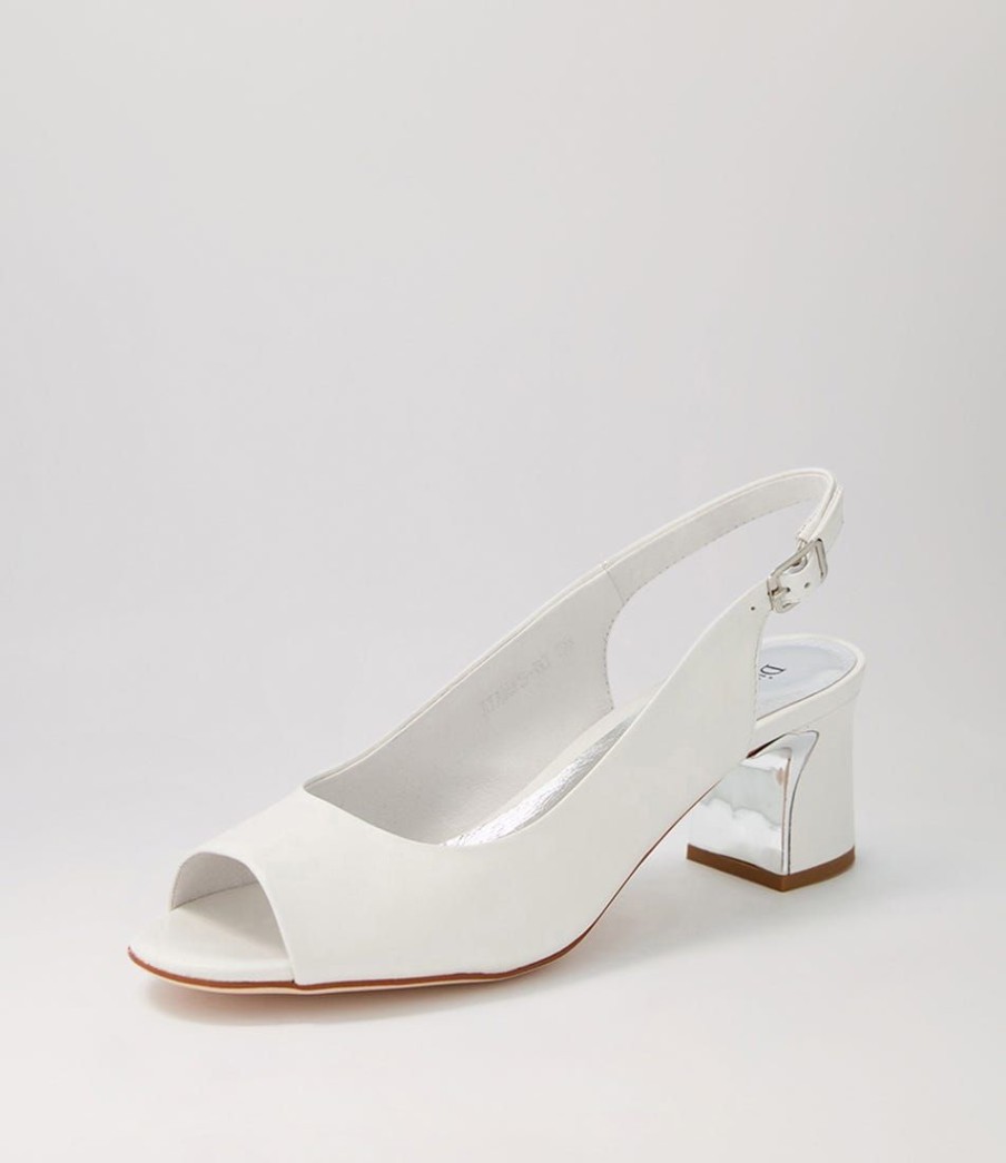 Shoes DJANGO & JULIETTE | Jianas White Leather Sandals