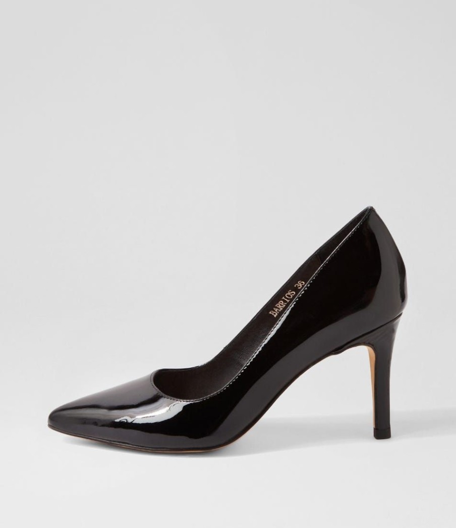 Shoes TOP END | Barrios Black Patent Leather Pump Heels