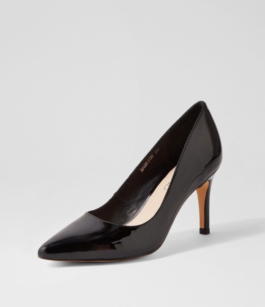 Shoes TOP END | Barrios Black Patent Leather Pump Heels