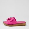 Shoes DIANA FERRARI | Alinah Fuchsia Leather Slides