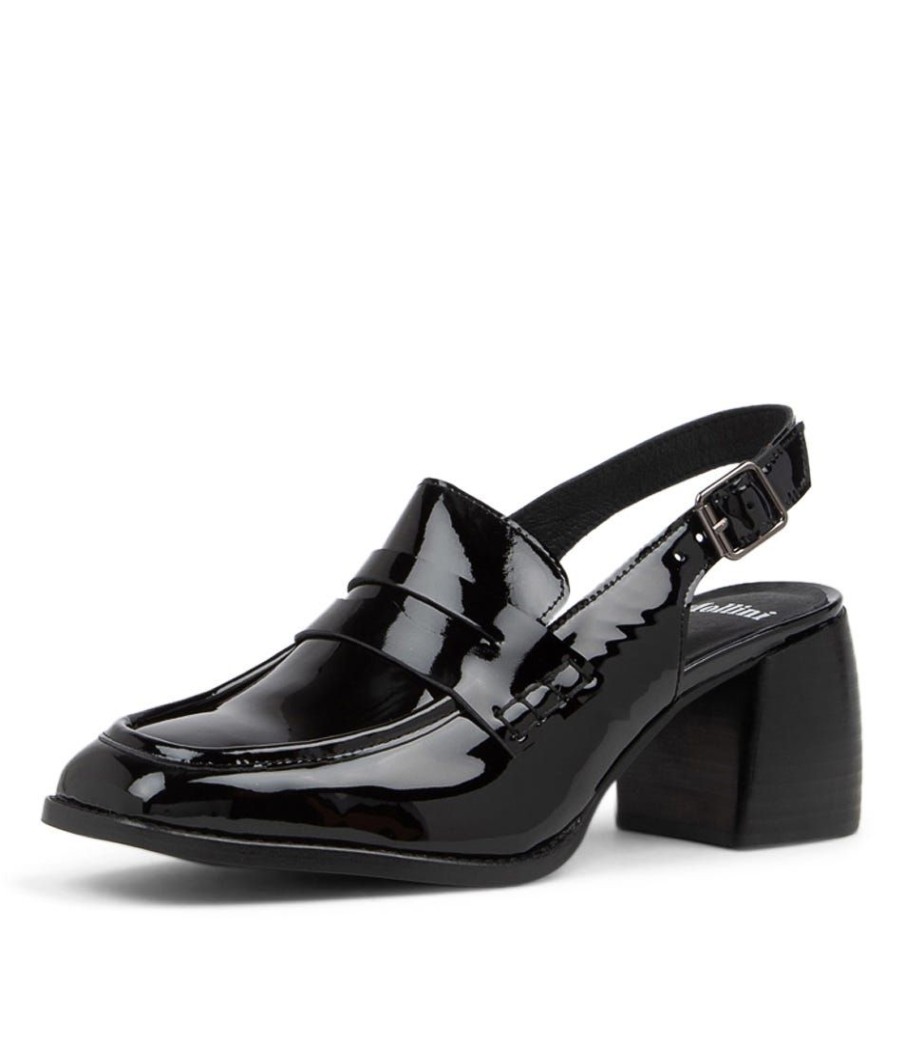 Shoes MOLLINI | Peach Black Patent Leather Heels