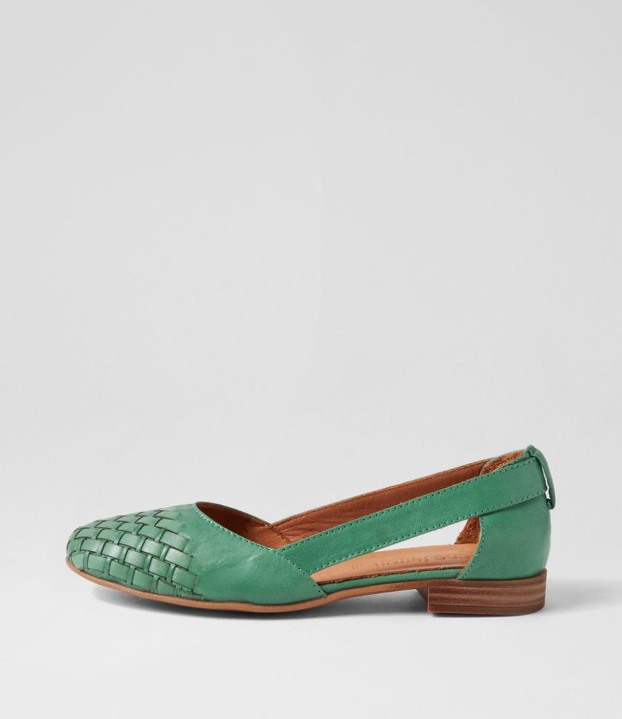 Shoes DIANA FERRARI | Roys Emerald Leather Flat Shoes