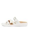 Shoes ZIERA | Ieanny W White Multi Leather Weave Slides