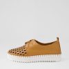 Shoes DJANGO & JULIETTE | Mosi Dark Tan White Leather Sneakers