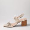 Shoes DIANA FERRARI | Rach Oyster Natural Heel Leather Sandals