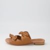 Shoes DJANGO & JULIETTE | Pakia Tan Leather Slides