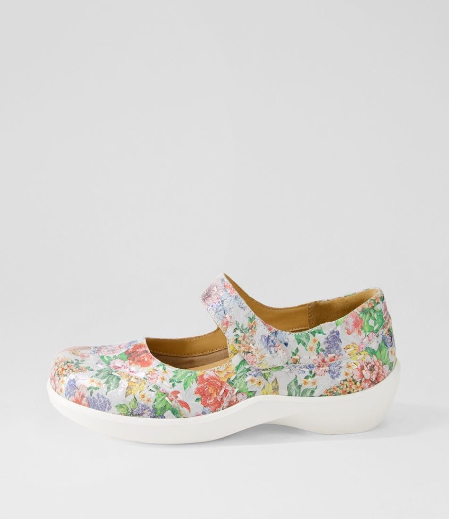 Shoes ZIERA | Gummibear W Wild Flower Leather Mary Janes