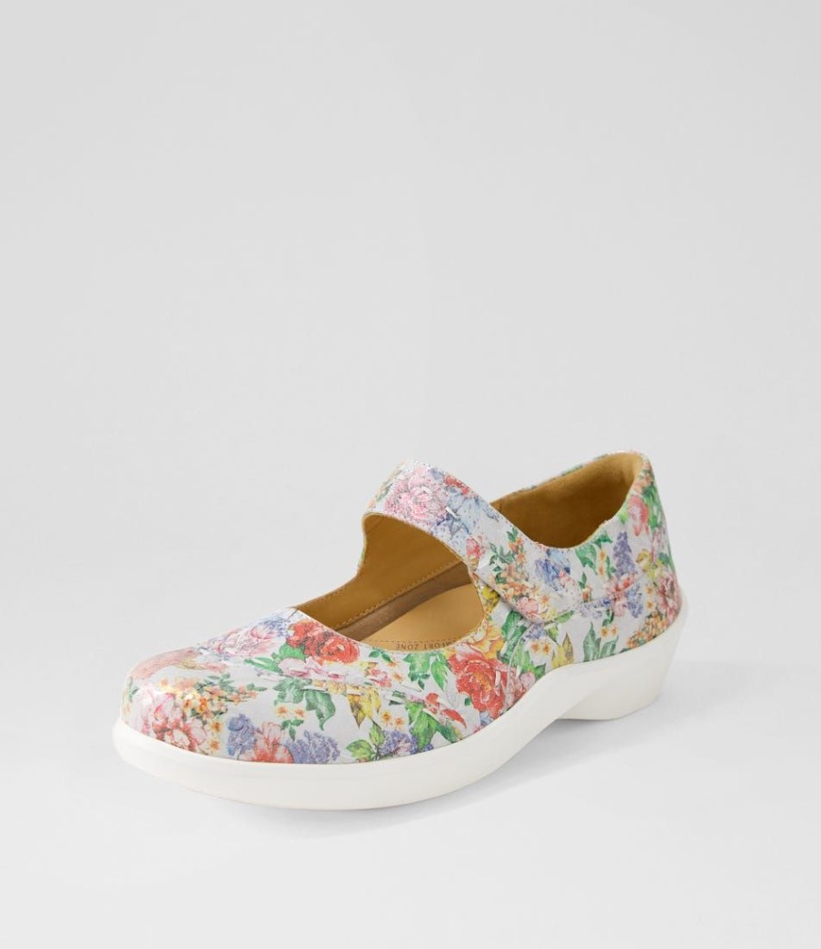 Shoes ZIERA | Gummibear W Wild Flower Leather Mary Janes