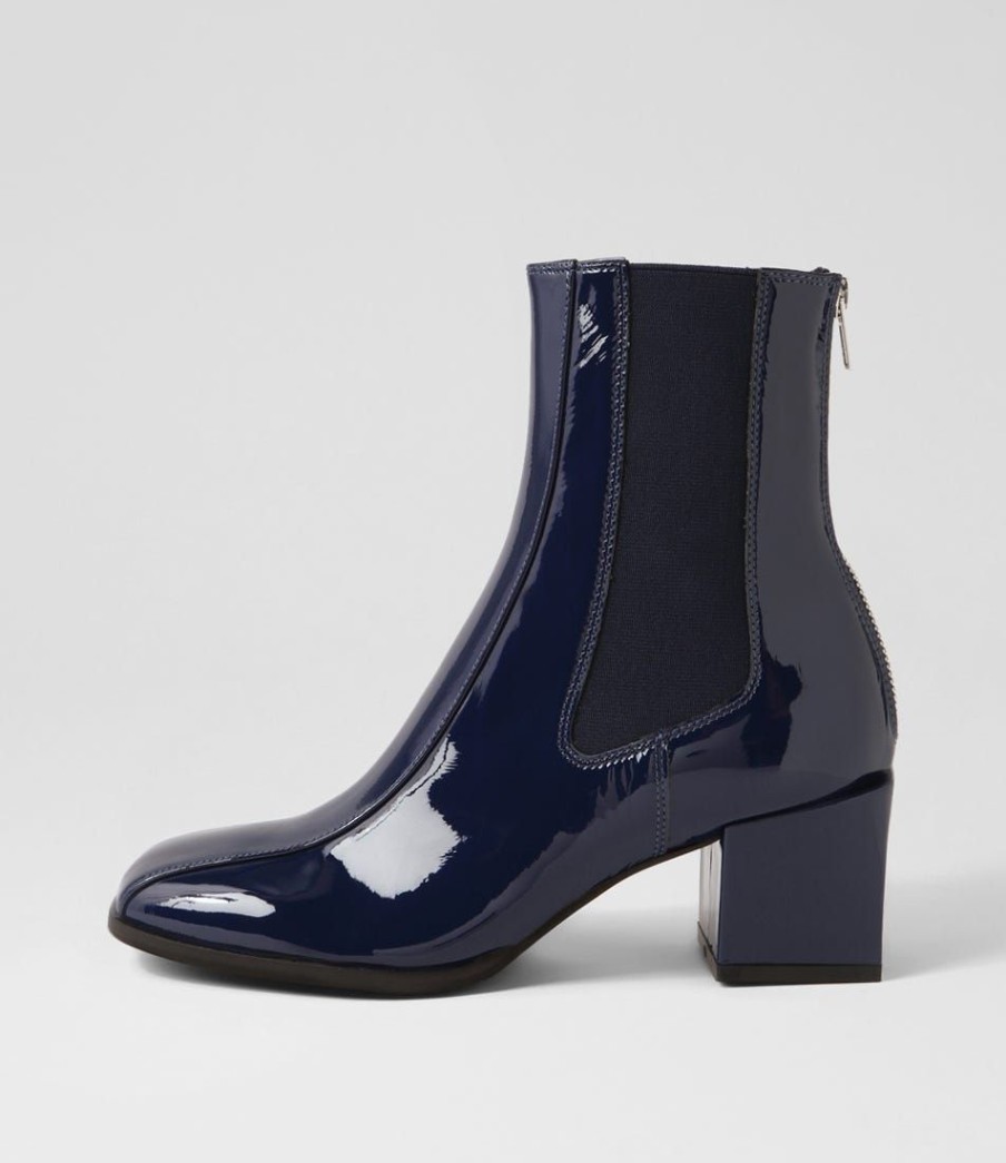 Shoes DJANGO & JULIETTE | Werdy Saphire Patent Leather Chelsea Boots