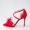 Shoes MOLLINI | Princess Red Fabric Sandals