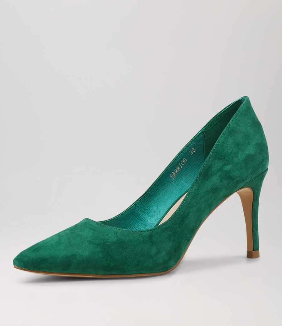 Shoes TOP END | Barrios Emerald Suede Heels