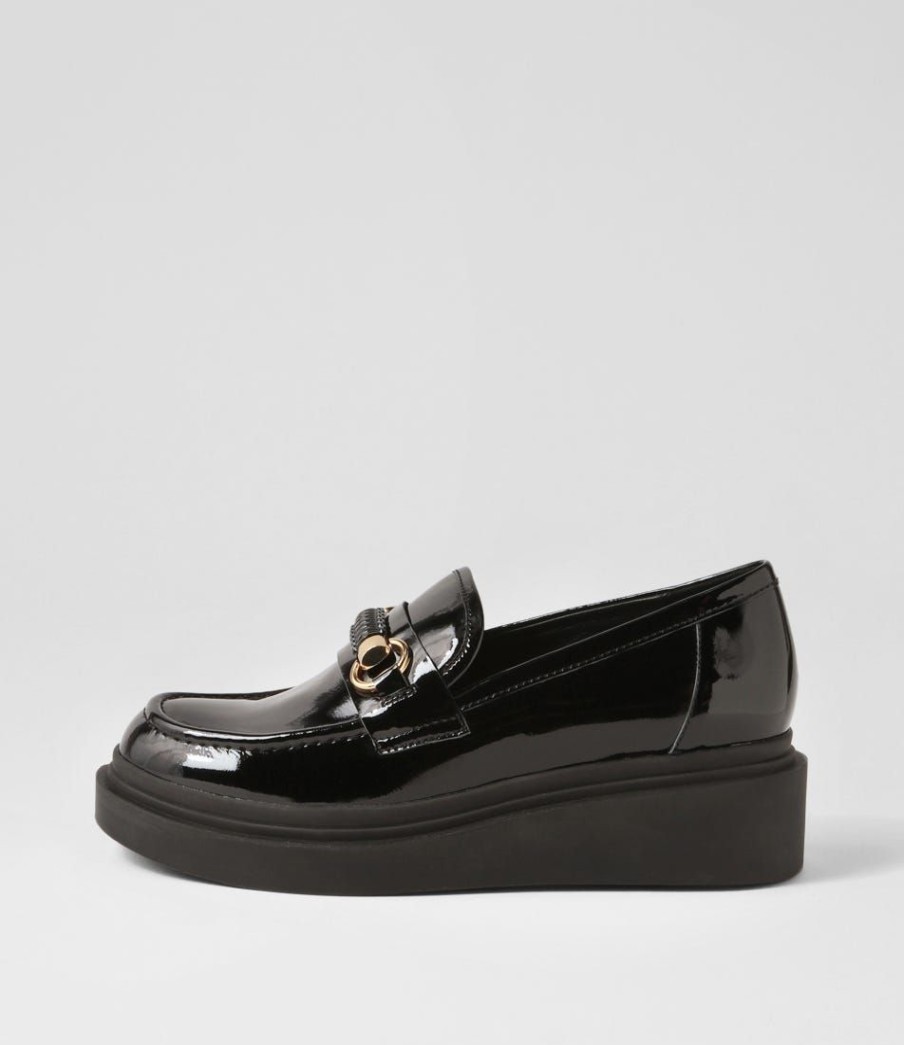 Shoes TOP END | Zidaz Black Patent Leather Loafers