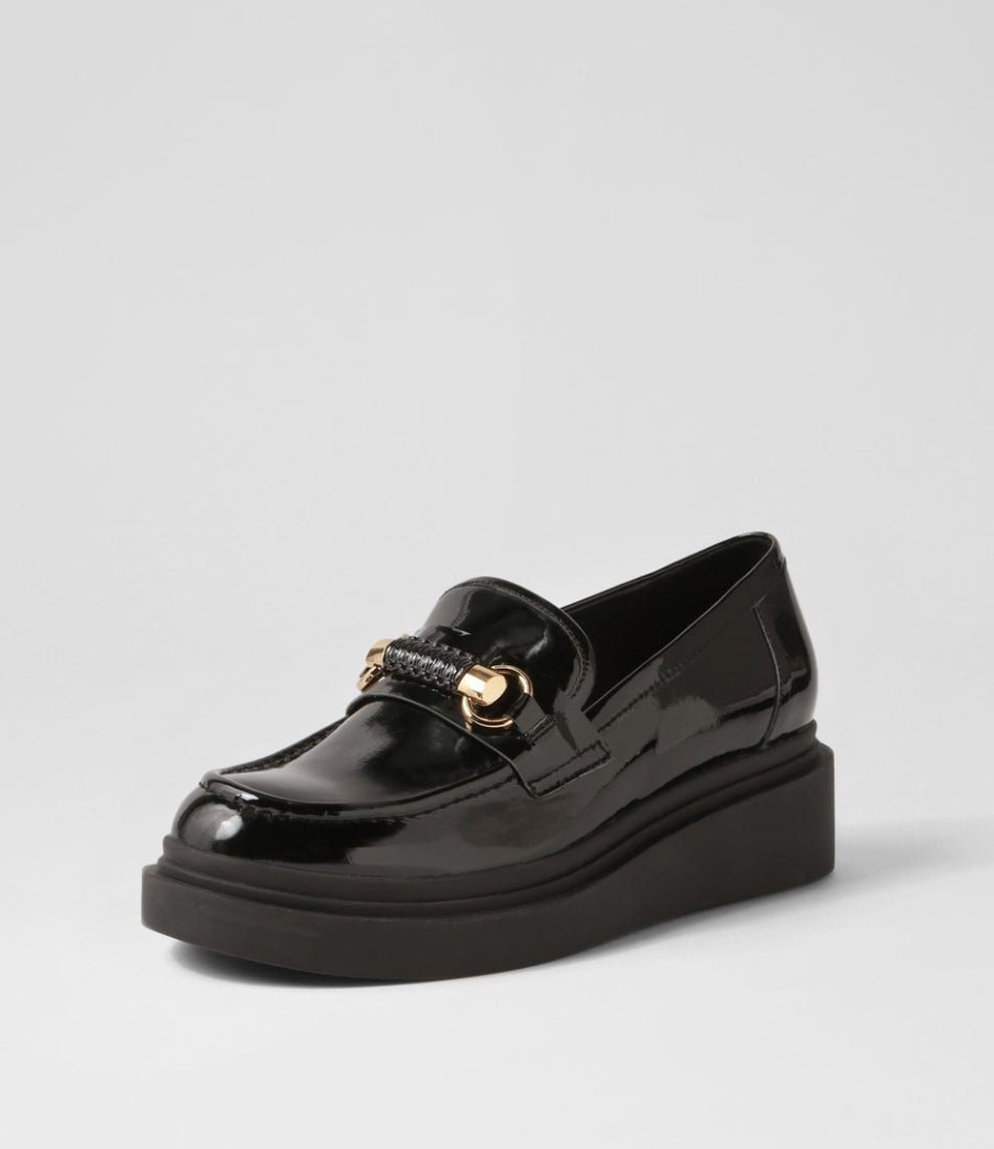 Shoes TOP END | Zidaz Black Patent Leather Loafers