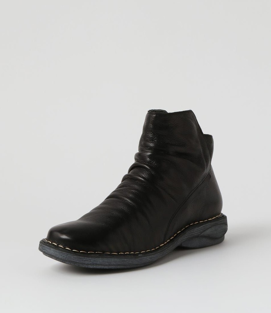 Shoes DJANGO & JULIETTE | Rarar Black Leather Ankle Boots