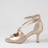 Shoes TOP END | Lanyey Champagne Leather Sandals