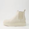 Shoes TOP END | Zoopy Milk Leather Elastic Chelsea Boots