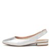 Shoes DIANA FERRARI | Dyani Silver Leather Flat Shoes